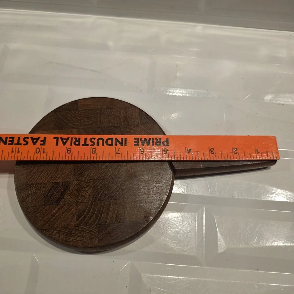 Vintage MCM Dansk Teak Cheese Cutting Board Hidden Knife Denmark 6.5